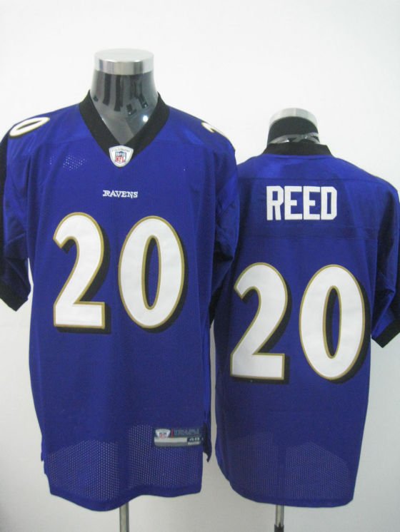Baltimore Ravens # 20 Reed NFL Jersey Purple
