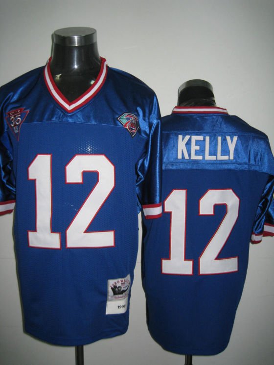 Buffalo Bills # 12 Kelly NFL Jersey Blue