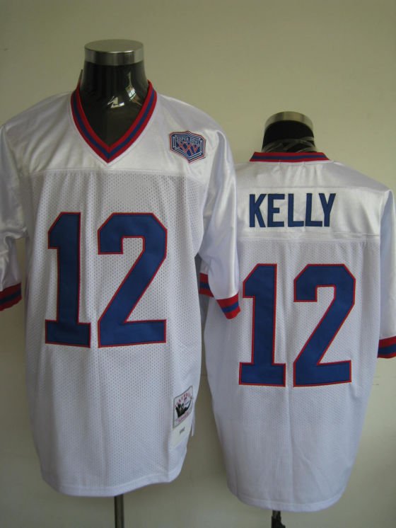 Buffalo Bills # 12 Kelly NFL Jersey White