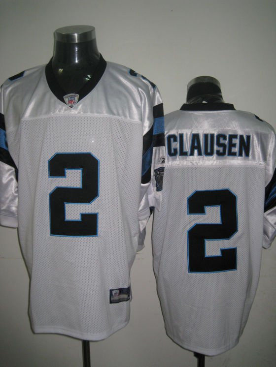 Carolina Panthers # 2 Clausen NFL Jersey White