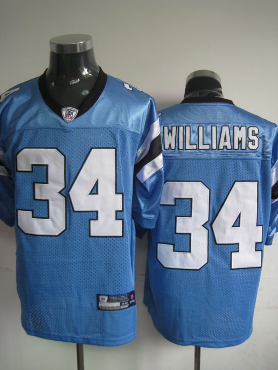 Carolina Panthers # 34 Willliams NFL Jersey Blue