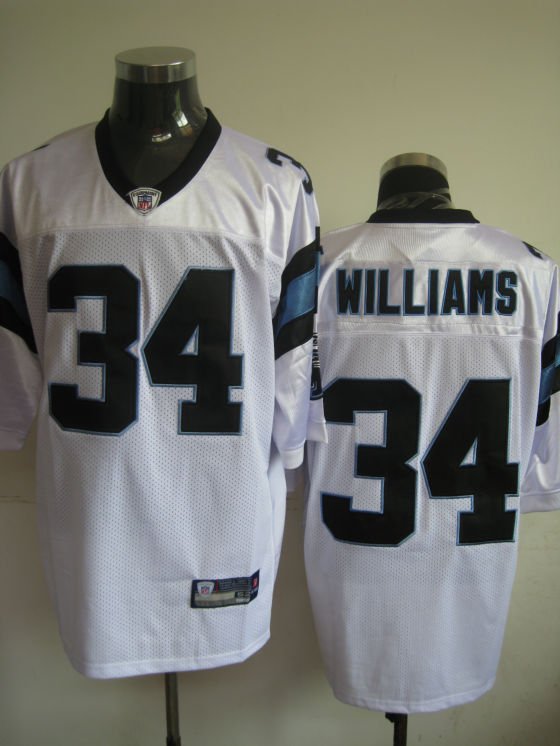 Carolina Panthers # 34 Willliams NFL Jersey White