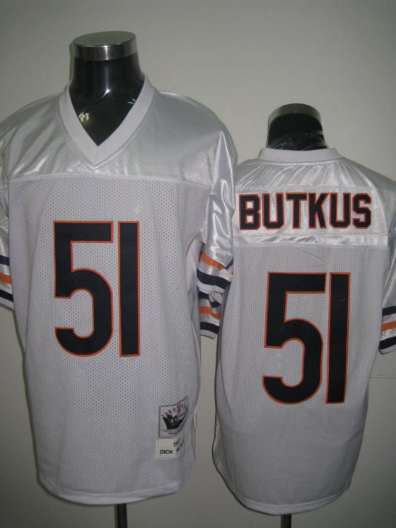 Chicago Bears # 51 Butkus NFL Jersey White