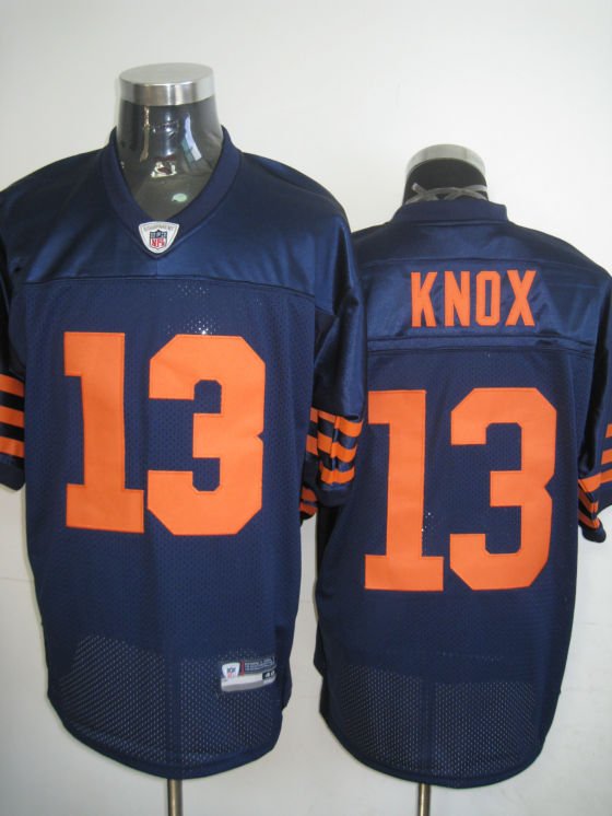 Chicago Bears # 13 Knox NFL Jersey Blue Orange
