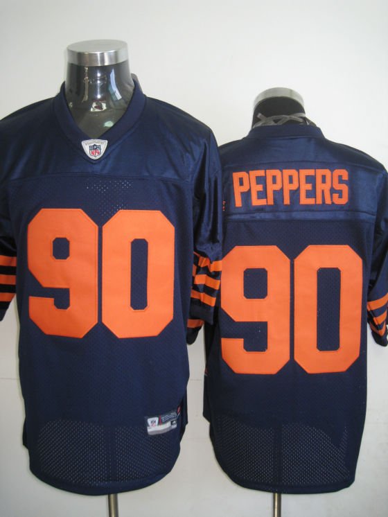 Chicago Bears # 90 Peppers NFL Jersey Blue Orange
