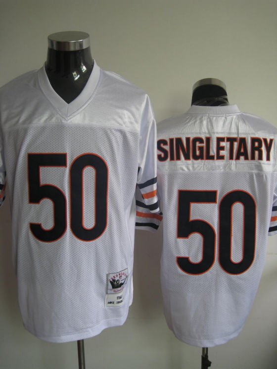 Chicago Bears # 50 Singletary NFL Jersey White
