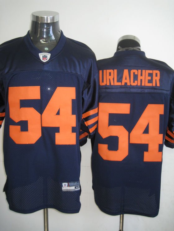 Chicago Bears # 54 Urlacher NFL Jersey Blue Orange