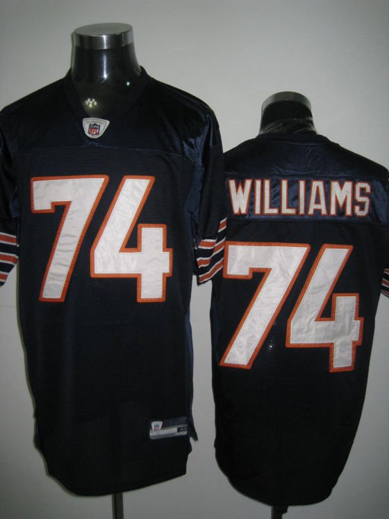 Chicago Bears # 74 Williams NFL Jersey Blue