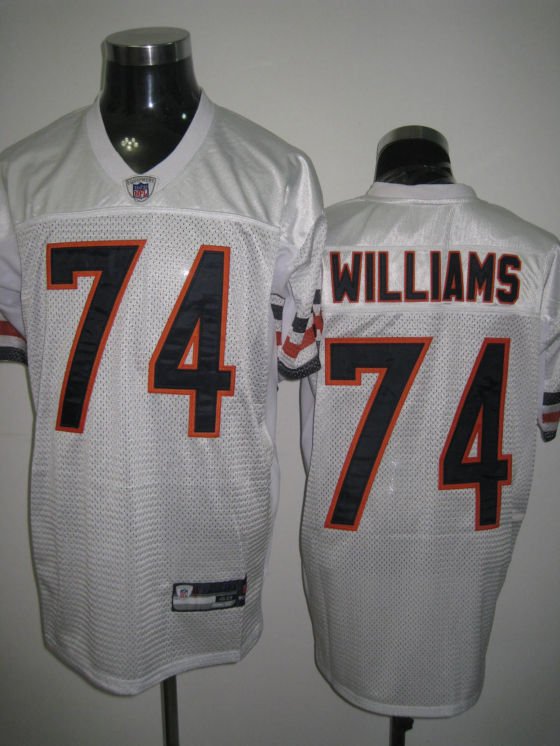 Chicago Bears # 74 Williams NFL Jersey White