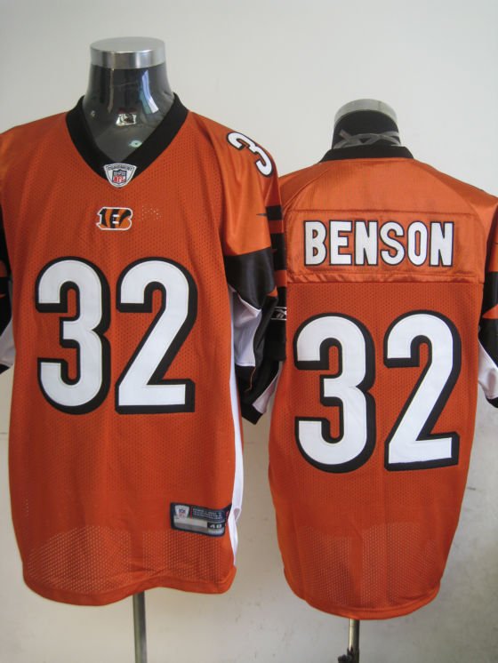 Cincinnati Bengals # 32 Benson NFL Jersey Orange