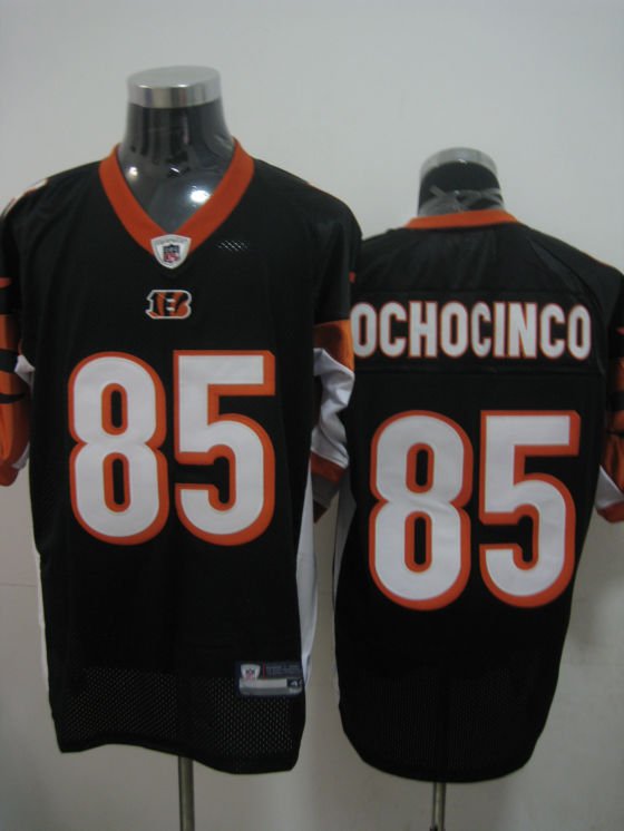 Cincinnati Bengals # 85 Ochocinco NFL Jersey Black