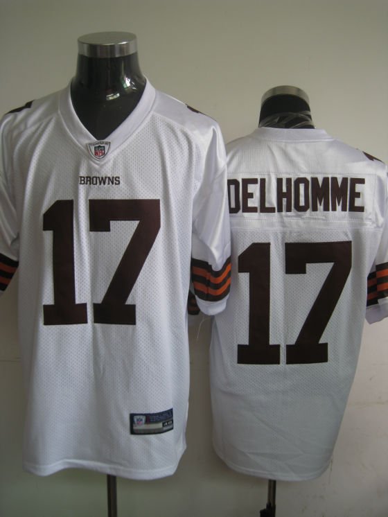 Cleveland Browns # 17 Delhomme NFL Jersey White