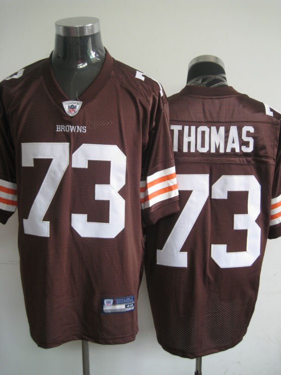 Cleveland Browns # 73 Thomas NFL Jersey Brown