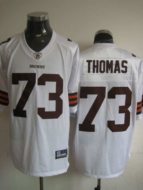 Cleveland Browns # 73 Thomas NFL Jersey White
