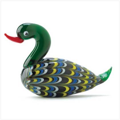 Art Glass Mallard Figurine