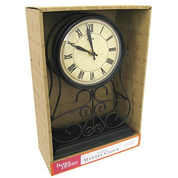 Better Homes & Gardens Wrought Iron Mantel Clock