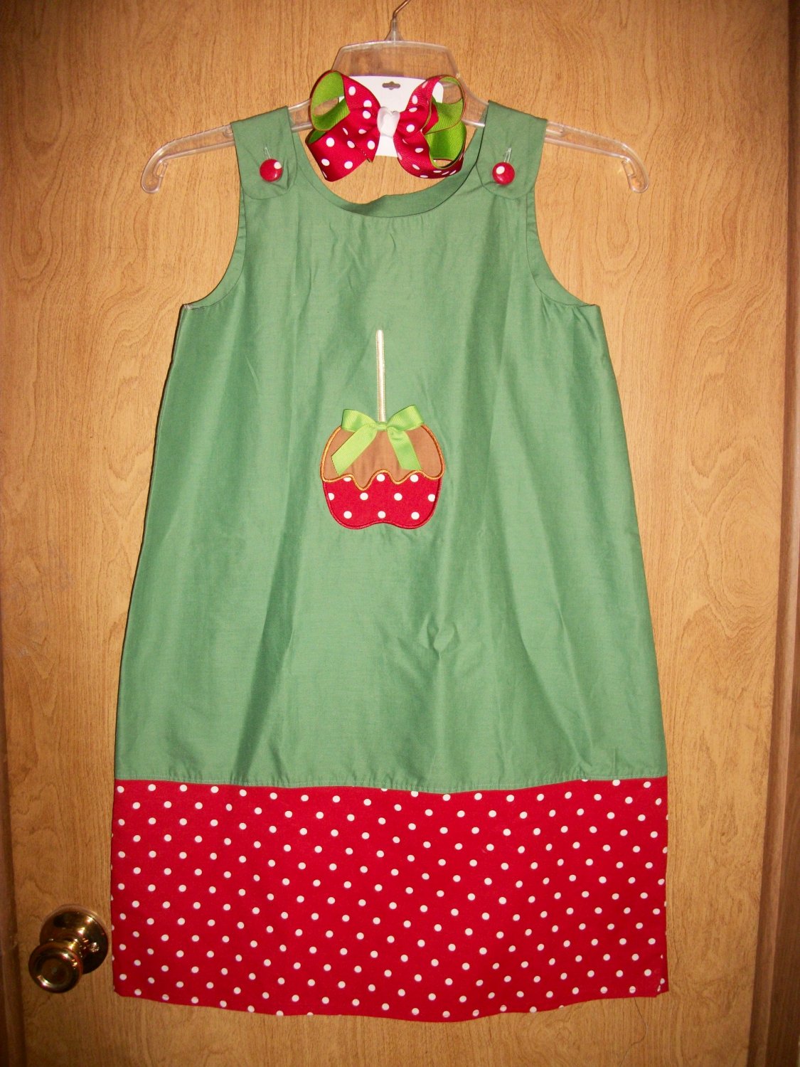 girls a-line dress 6m-3t with matching bow