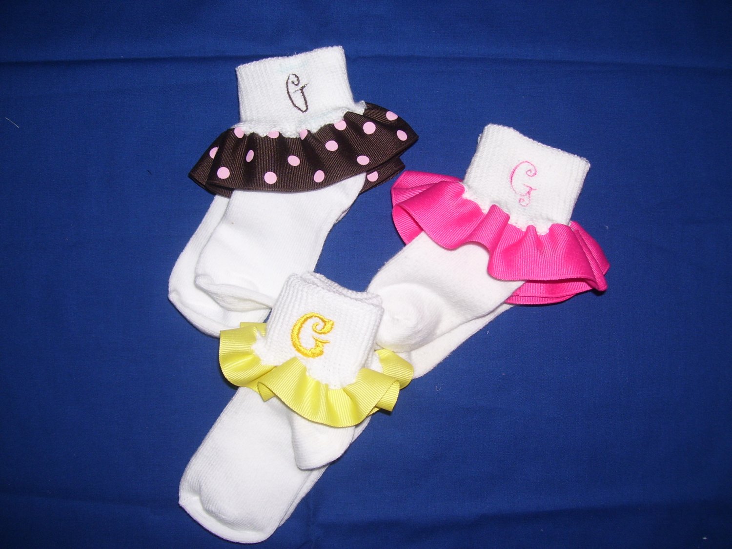 Personalized ruffled socks
