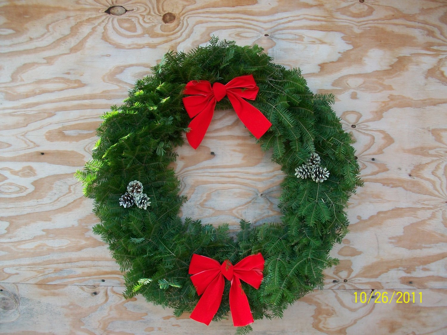 36" decorated balsam wreath