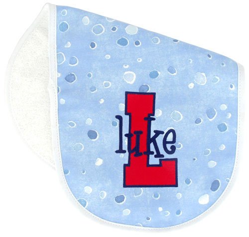 Personalized Baby Burp Cloths (LETTER APPLIQUE)