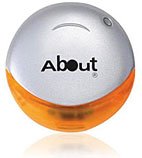 Uniqe Series - Round Silver and Orange USB
