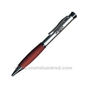 Comfort Grip Series - Red and Silver Stationary Pen