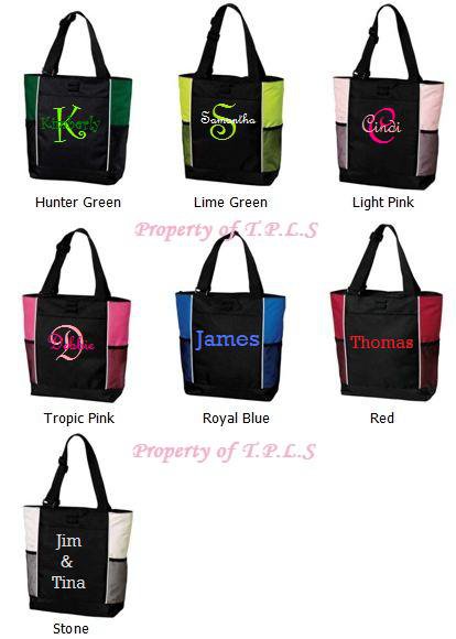 Personalized Embroidered Diaper Tote Bag Bridesmaid Monogrammed Coach Teacher School Backpack Book