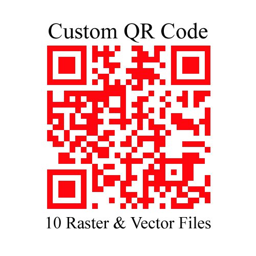 Custom Color QR code in 10 Raster + Vector file types for all your Marketing needs 24hrs Delivery