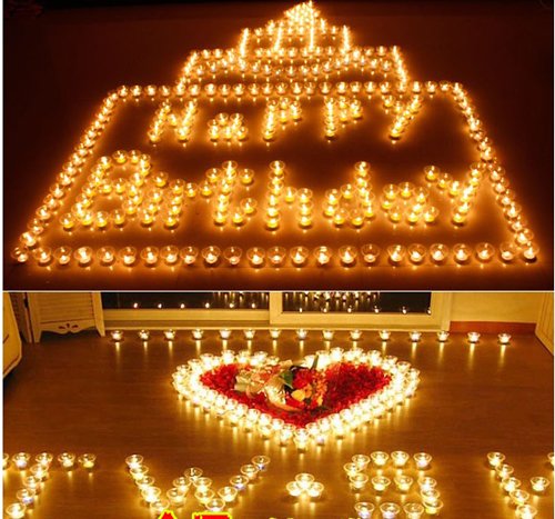 25Pcs Creative Aluminum Candle For Birthday Wedding party