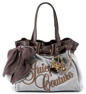 New Juicy Couture Daydreamer Day Dreamer Handbag Purse grey coffee 136#