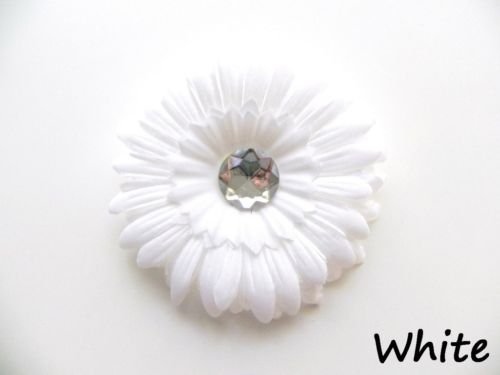 White daisy hairclip