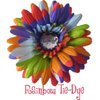 Tye dye daisy hairckip