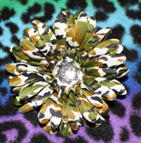 G.I. JOE CAMO daisy hairclip
