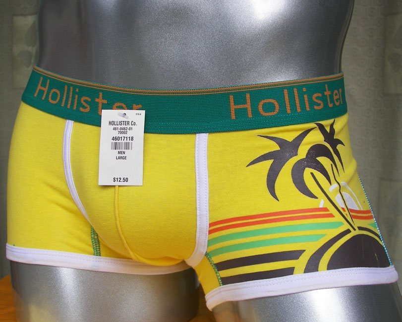 HO118 HOli HOT SEXY MENS BOXER BRIEFS CONTOURED POUCH LIGHT YELLOW