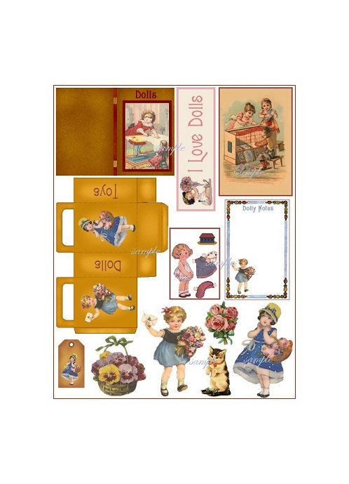 Doll Collage Sheet DC11