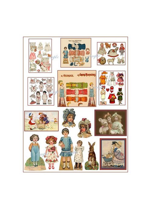 Doll Collage Sheet DC13