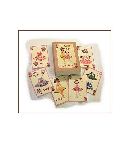 Mini Betsy McCall Paper Dolls & Box for Dolls PD17