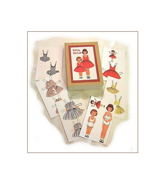 Mini Betsy McCall Paper Dolls & Box for Dolls PD22