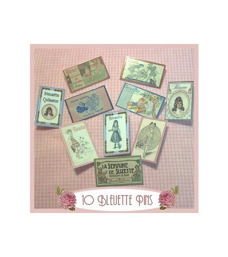 10 Mini "Bleuette" Doll Pins P7