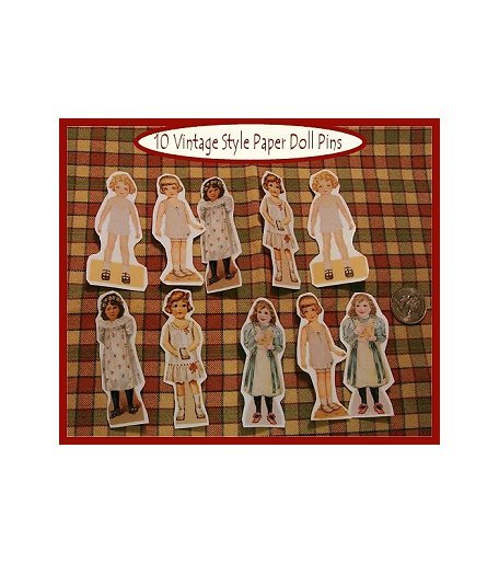 10 Mini Patsy Doll Pins P6