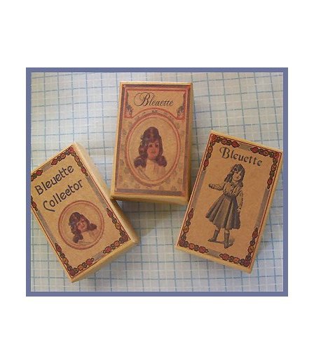 3 Wee Bleuette Boxes #B5 Antique Style Boxes