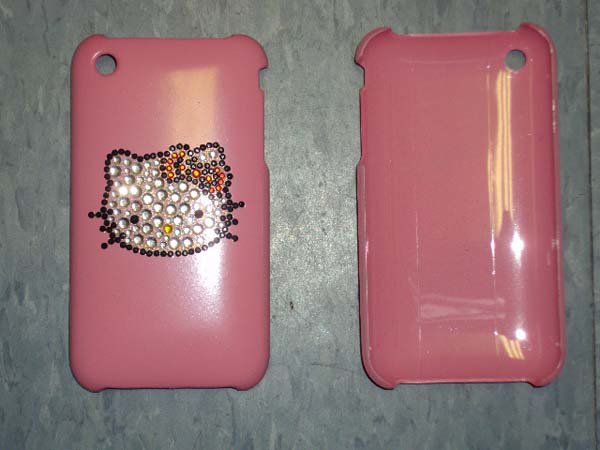 NEW HELLO KITTY PINK CRYSTAL IPHONE CASE COVER CLIP Cell phone holder Nice gift