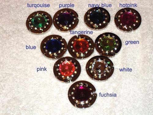 New Foldable Color Crystal & CZ Round shape Bag Hanger Purse Hook Holiday gift