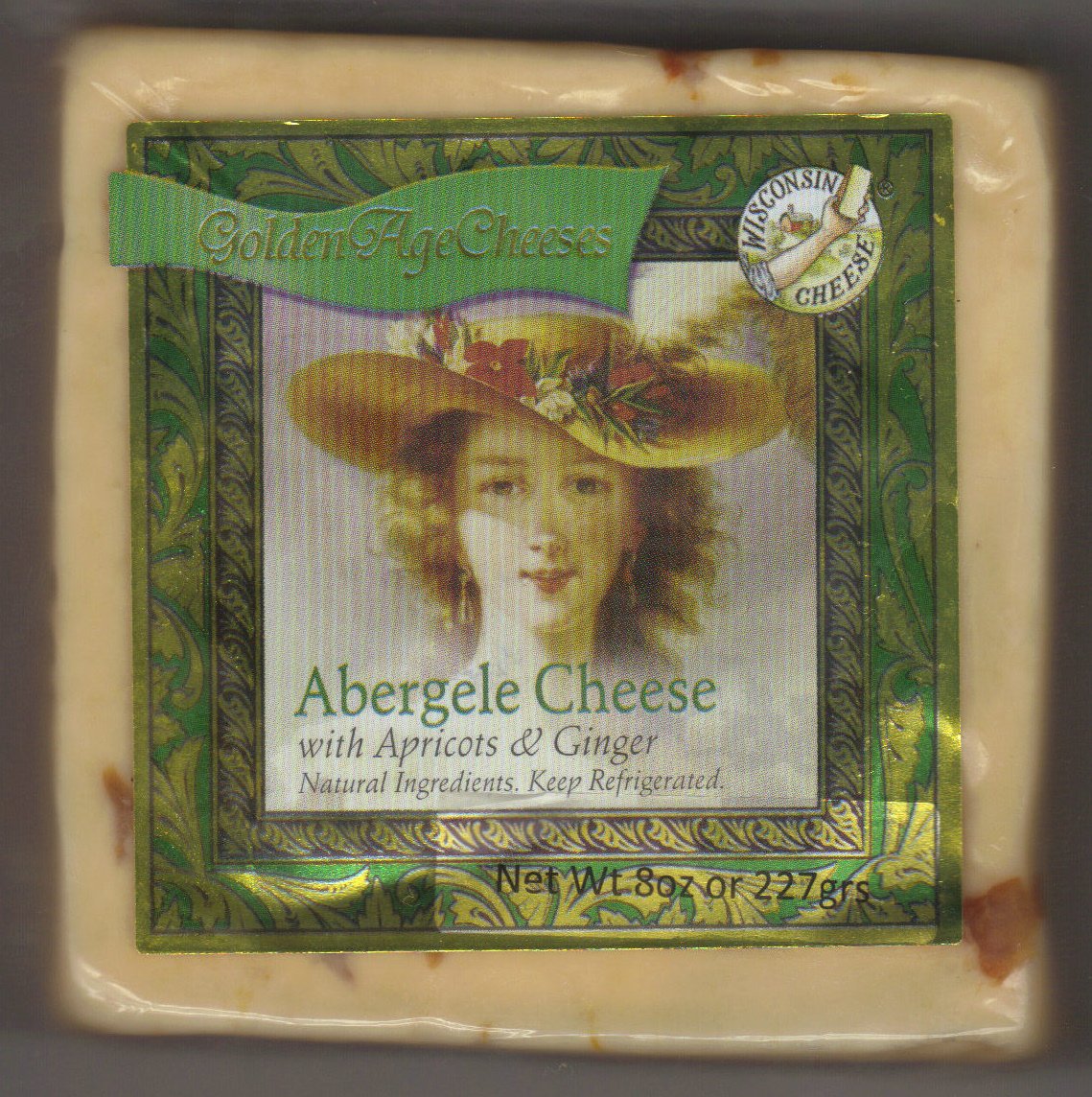 Golden Age Cheeses Apricots & Ginger 2lbs Real Wisconsin Cheese