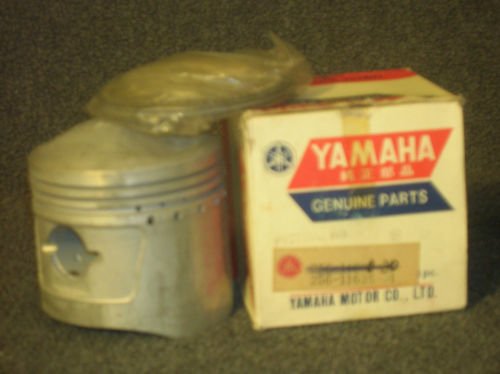 YAMAHA XS1 NOS PISTON & RING SET 2ND OVER-nos-bobber-chopper-vintage-classic