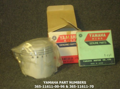 YAMAHA MX360 PISTON & RING SET-AHMRA-vintage-classic-moto cross-enduro-