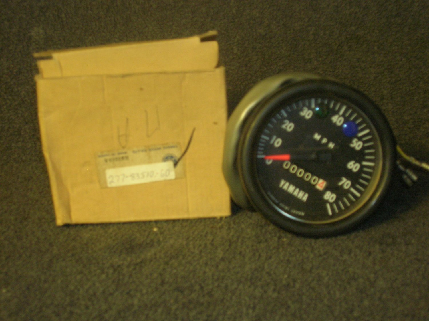 YAMAHA HT1 NOS SPEEDOMETER-vintage-classic-restoration-enduro-AHMRA-street bike