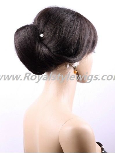16" remy hair full lace wigs silky straight can worn ponytail