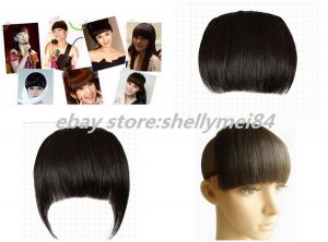 human hair bangs fringe clip in on hair extensions india remy hair