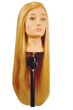 Female Blond Hair Cosmetology Practice Mannequin 26 - 28 Inches Synthetic